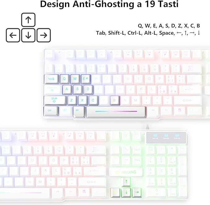 Klawiatura, mysz i adapter do gier