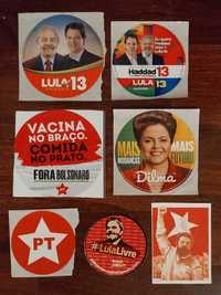Autocolantes Politica- PT Lula da Silva e Dilma
