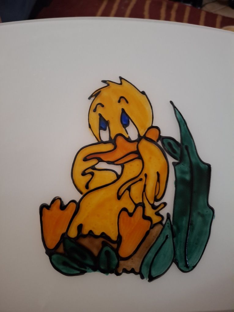 Candeeiro de teto pintado á mão para criança novo