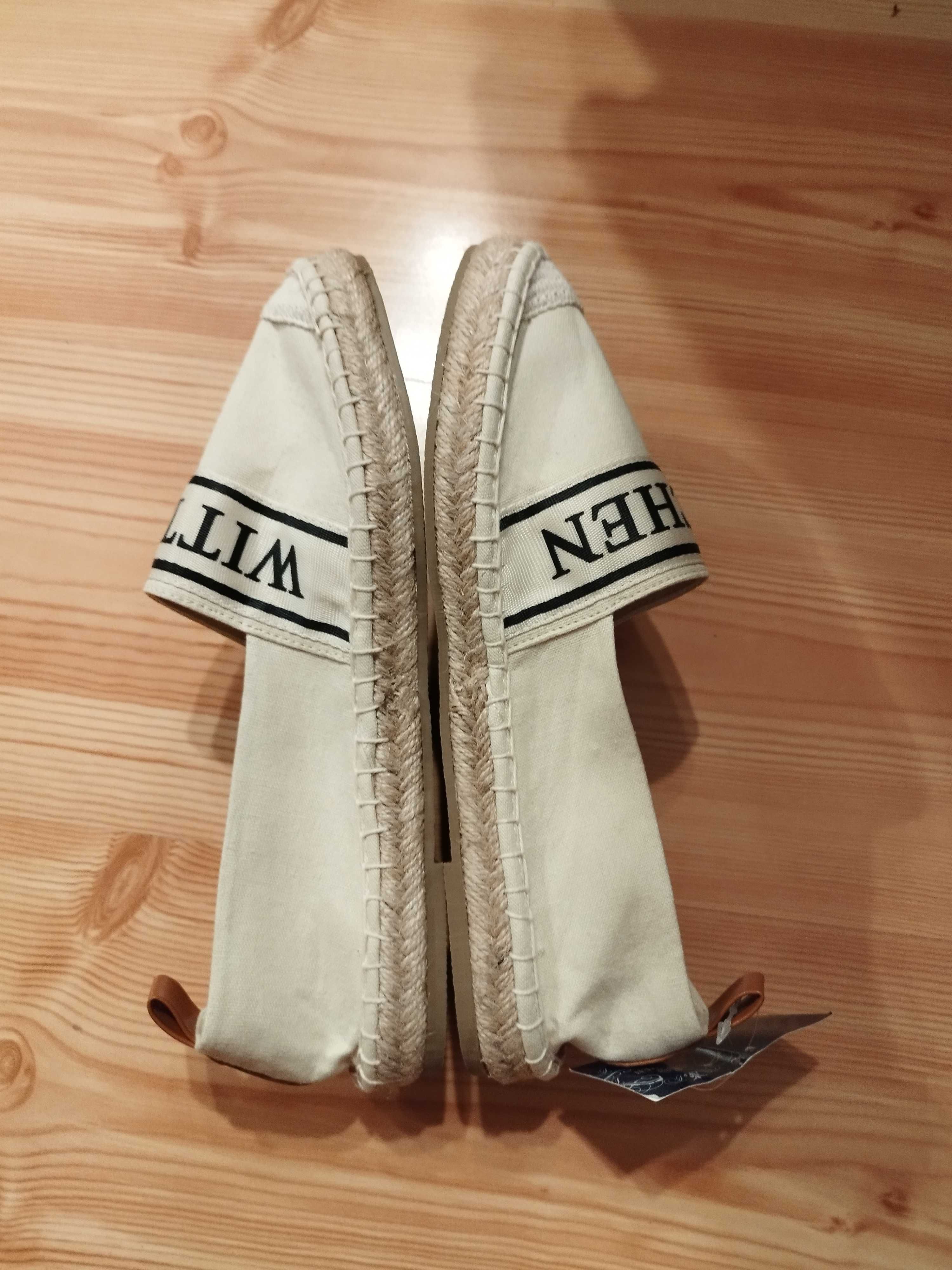 Espadryle Wittchen 39 cm beżowe