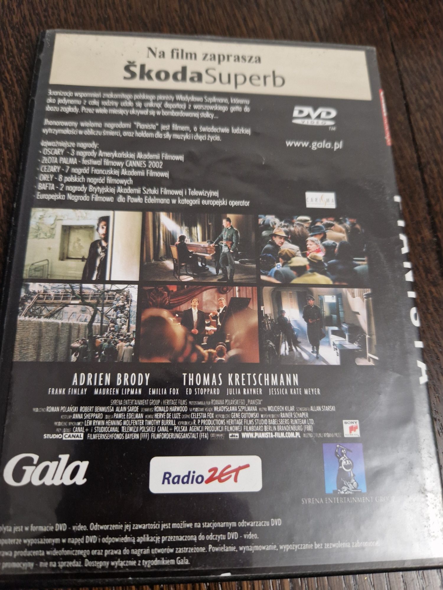 Film DVD Pianista Roman Polański