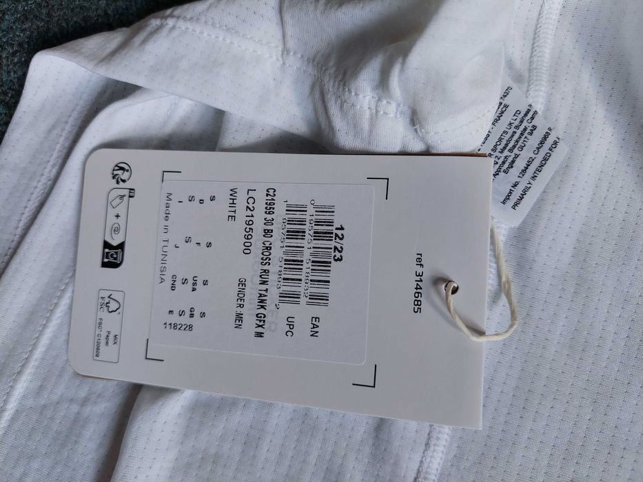 ### NOWA podkoszulek Salomon Cross Run Tank GFX – white ###