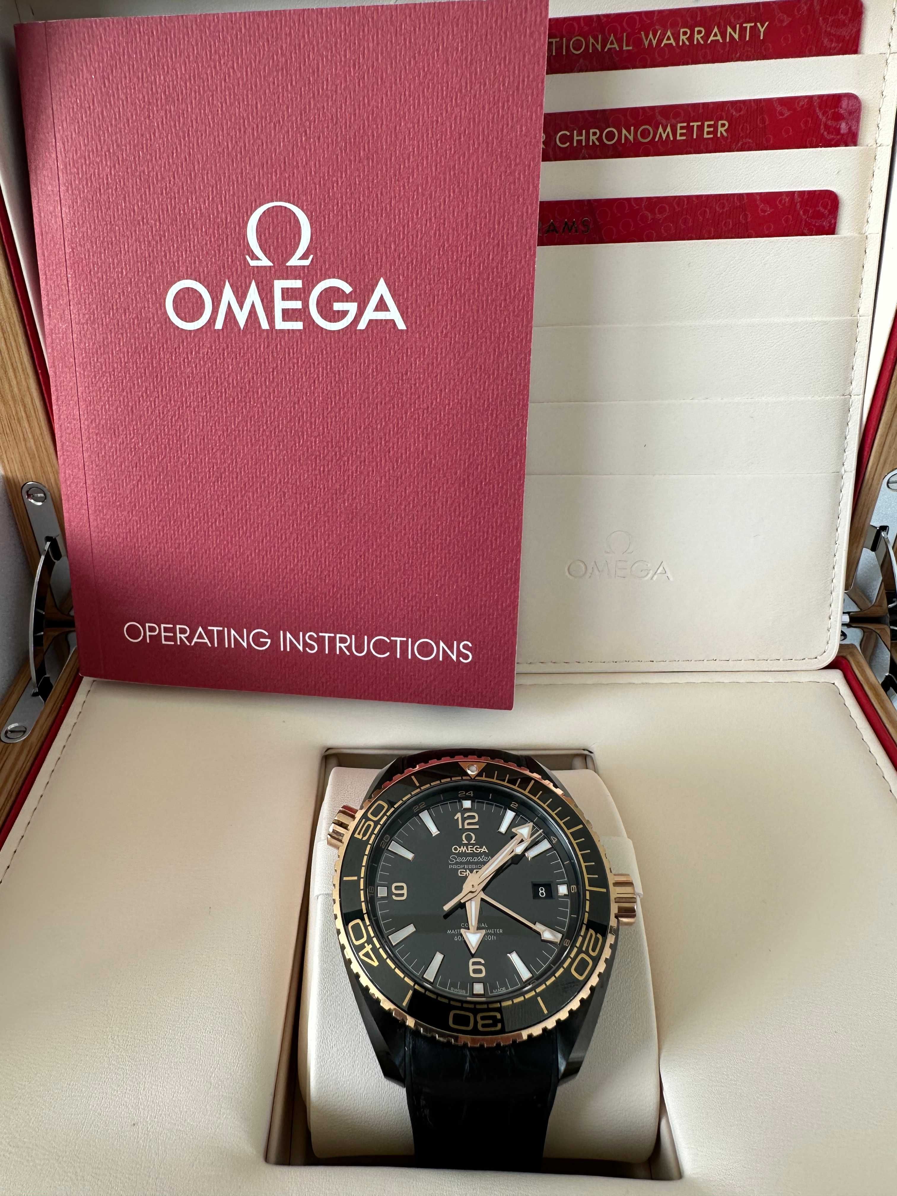 Omega Seamaster Planet Ocean Deep Black Złoto 18K