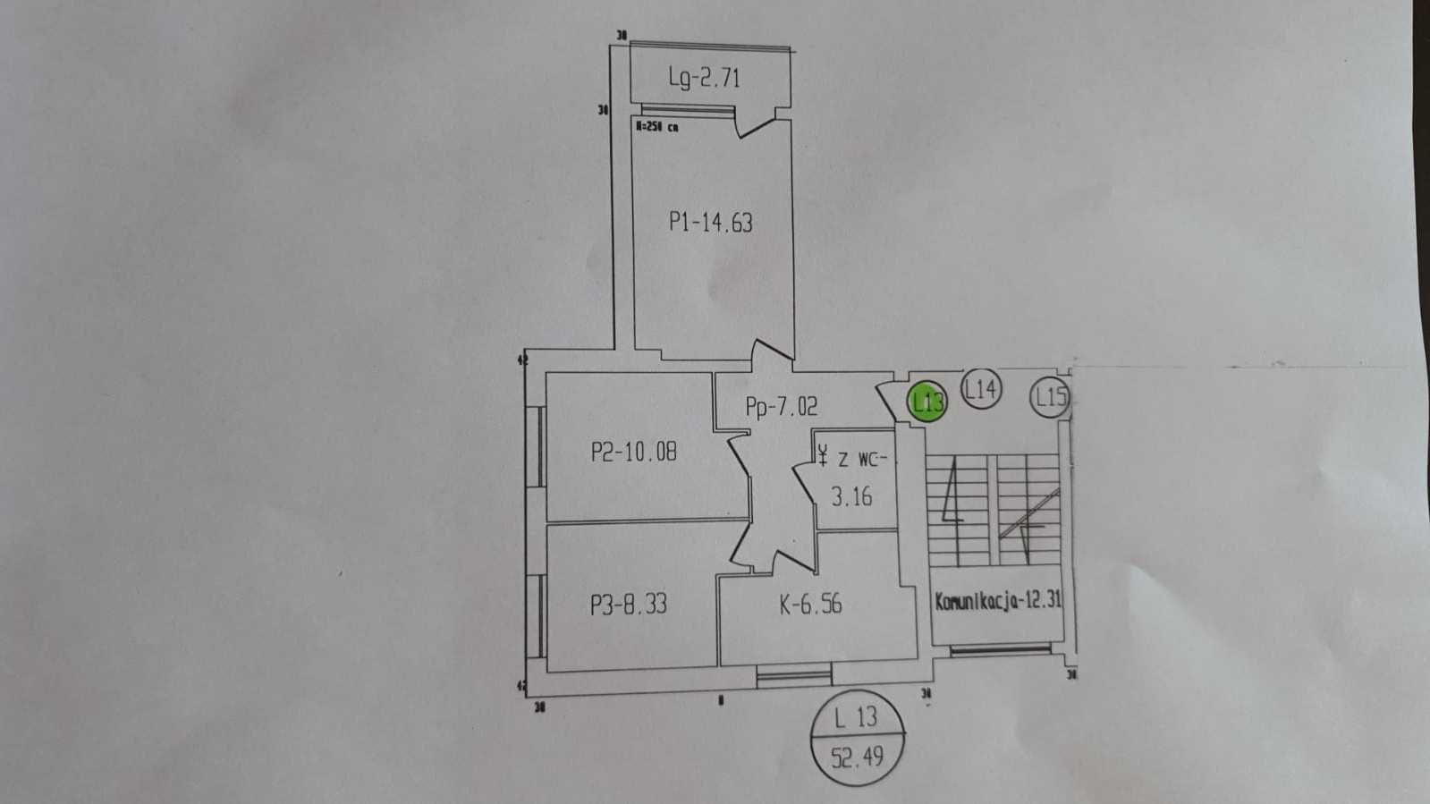 Mieszkanie 3 pokojowe ul. Wybickiego