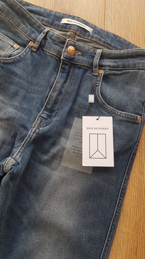 Jeansy damskie 29/32 Won Hundred Zoey medium blue spodnie dżinsy