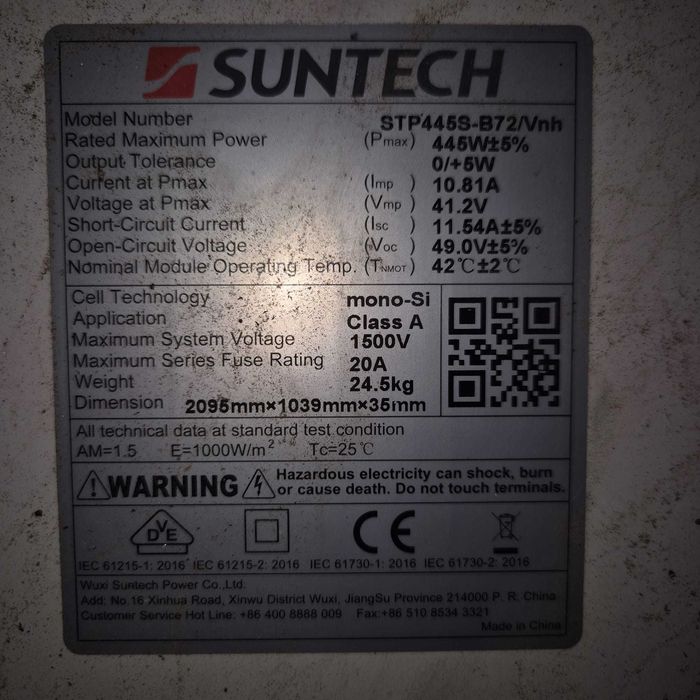 Painéis Suntech (usados)