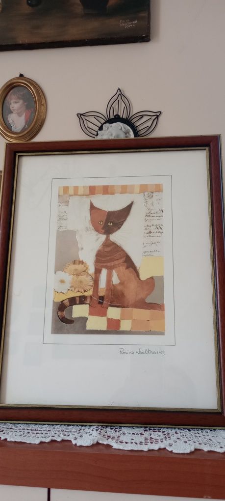 Piękny plakat Goebel sygnowany