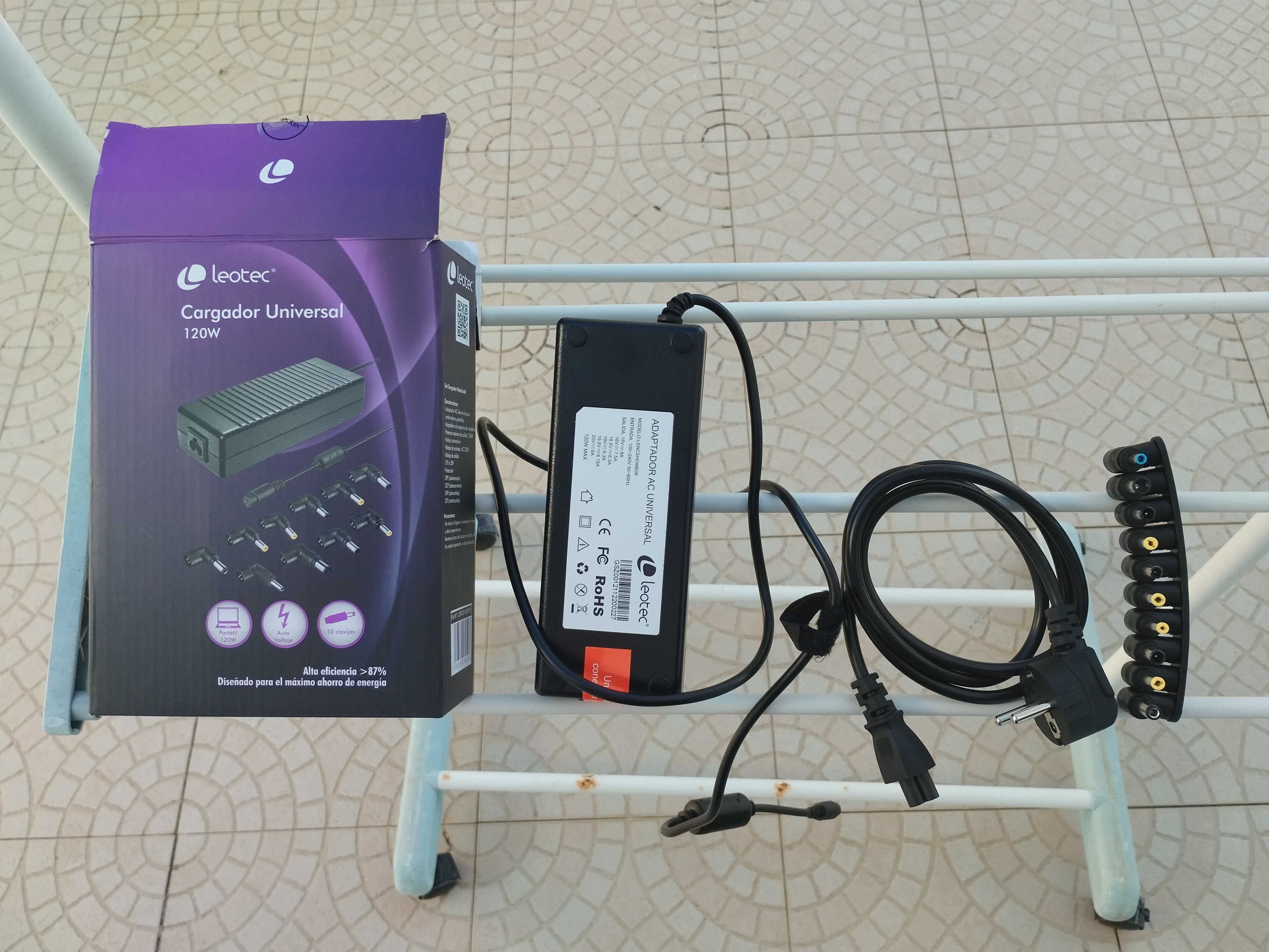 Carregador Portátil Asus/outros Universal 120 W