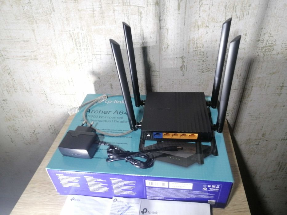 Гігабітний дводіапазонний WI-FI роутер TP-Link Archer A64. Проблемний.
