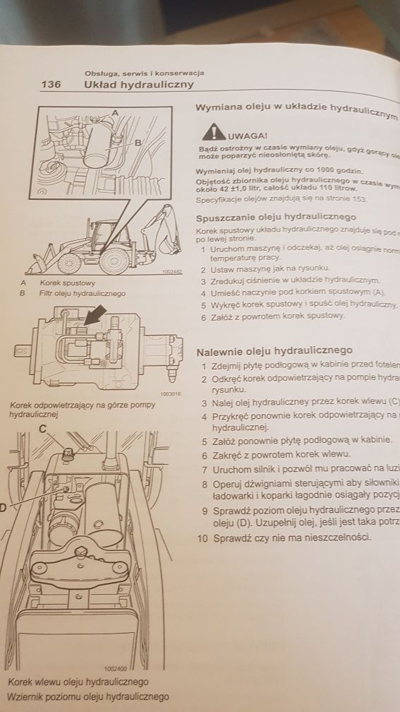 Instrukcja obsługi koparko-ładowarki Volvo