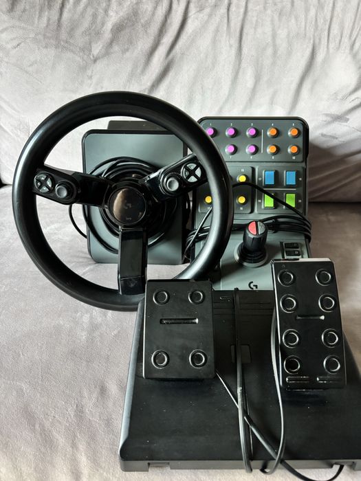 Kierownica logitech Gaming G Saitek Farm Sim Controller z pedałami Pc