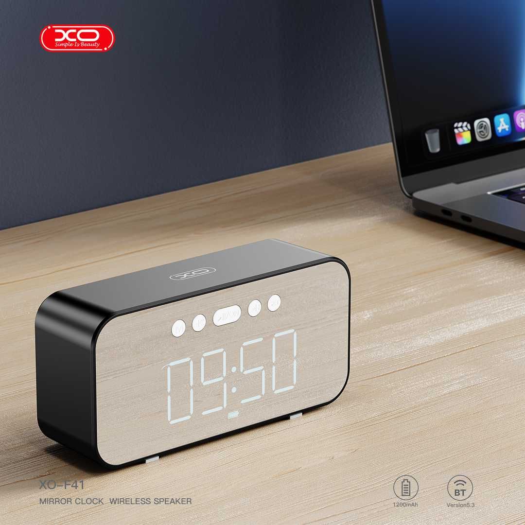 Głośnik Bluetooth XO Z Zegarem/Budzikiem/AUX/Micro SD/ Mocna Bateria !