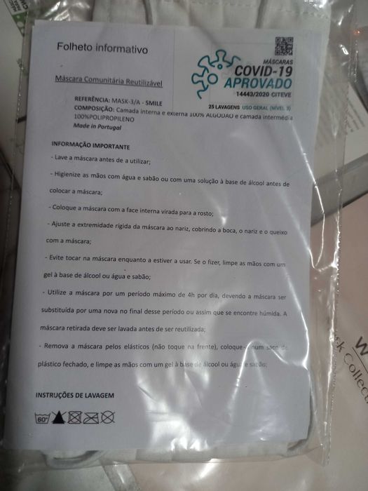 4 Máscaras sociais em tecido - Marcas diferentes