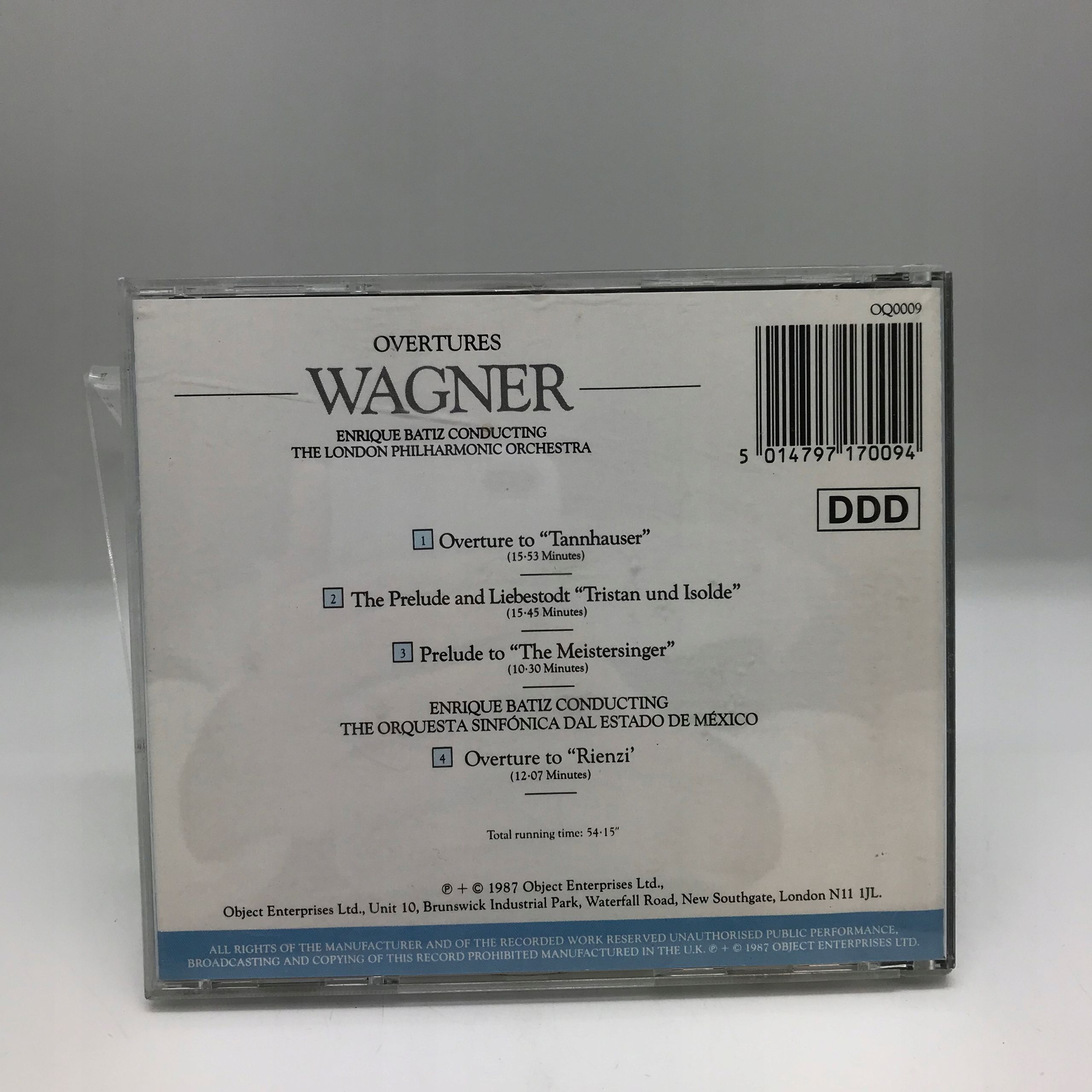 Cd - Richard Wagner, Enrique Batiz - Overtures