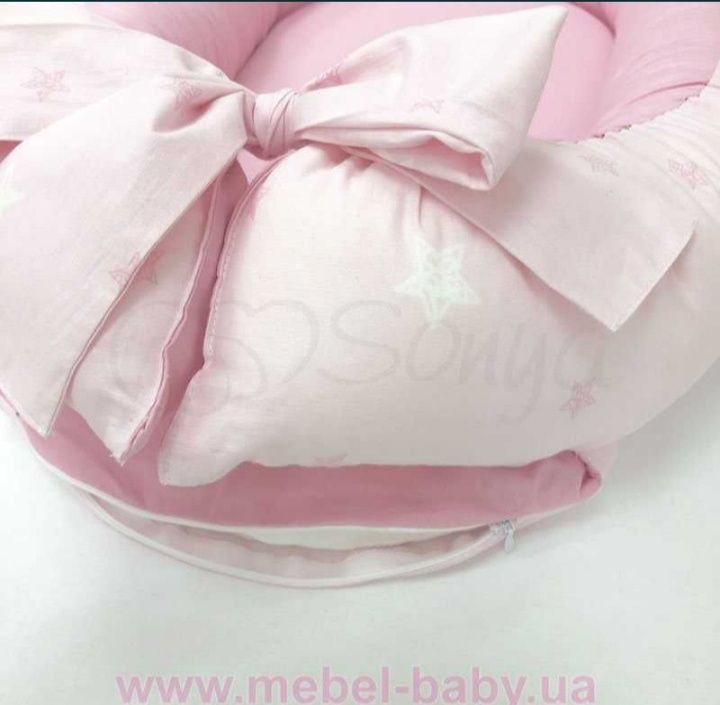 РОЗПРОДАЖ! Кокон Baby Design Зірки на рожевому