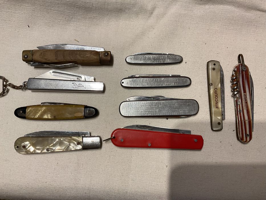Lote 10 canivetes antigos