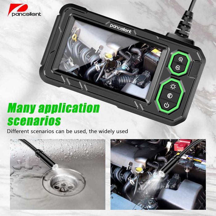 Kamera Inspekcyjna Endoskop 4,3" IPS 1920P IP67 3m 8 LED