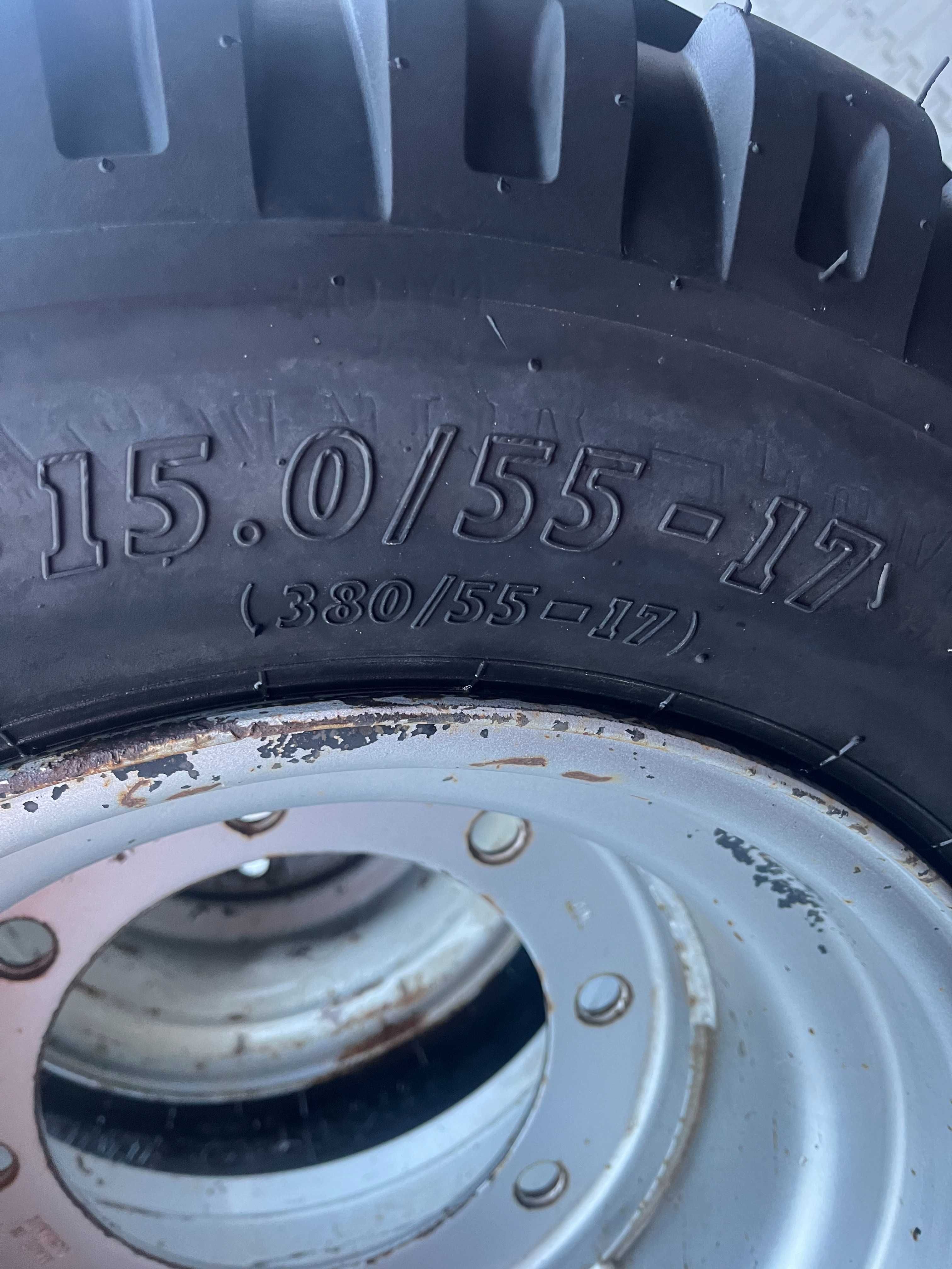 KOŁA 15.0/55-17 Bkt Opony NOWE 380/55 R17