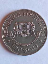 Moeda Portugal 100 escudos, 1989, Ilhas Canárias.