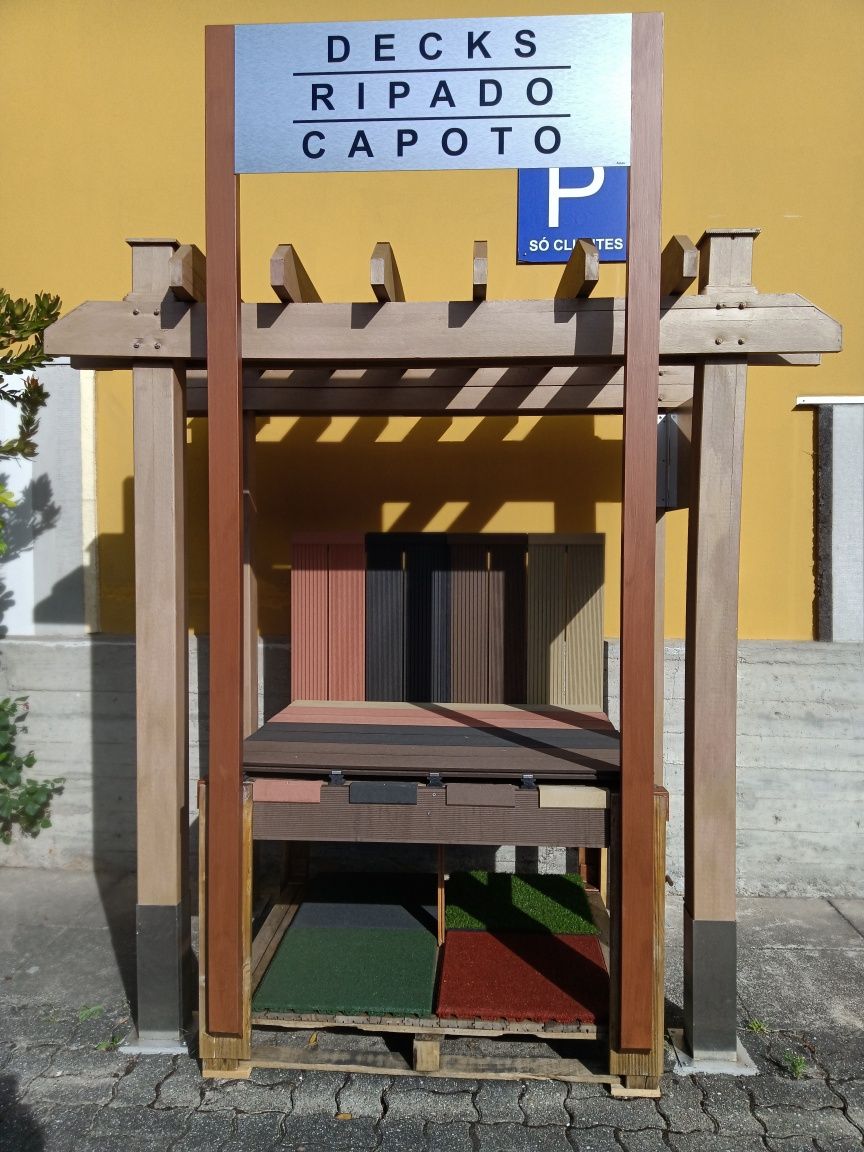 DECK COMPÓSITO WPC Castanho 2900x145x25mm (ENVIO GRÁTIS)
