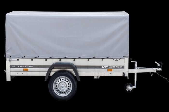 Przyczepka 230x125 UNITRAILER GARDEN 230 KIPP ze stelażem i pokrowcem