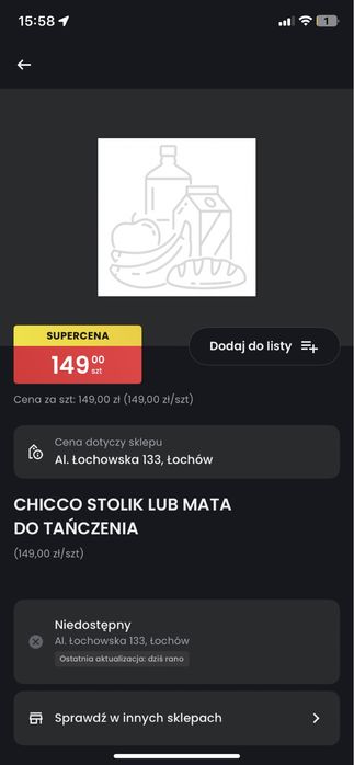 Nowy stolik wdukacyjny chicco