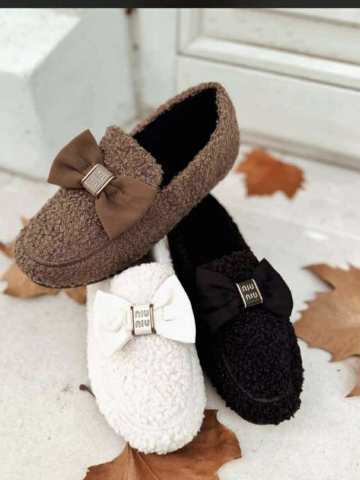 Mokasyny czarne i camel