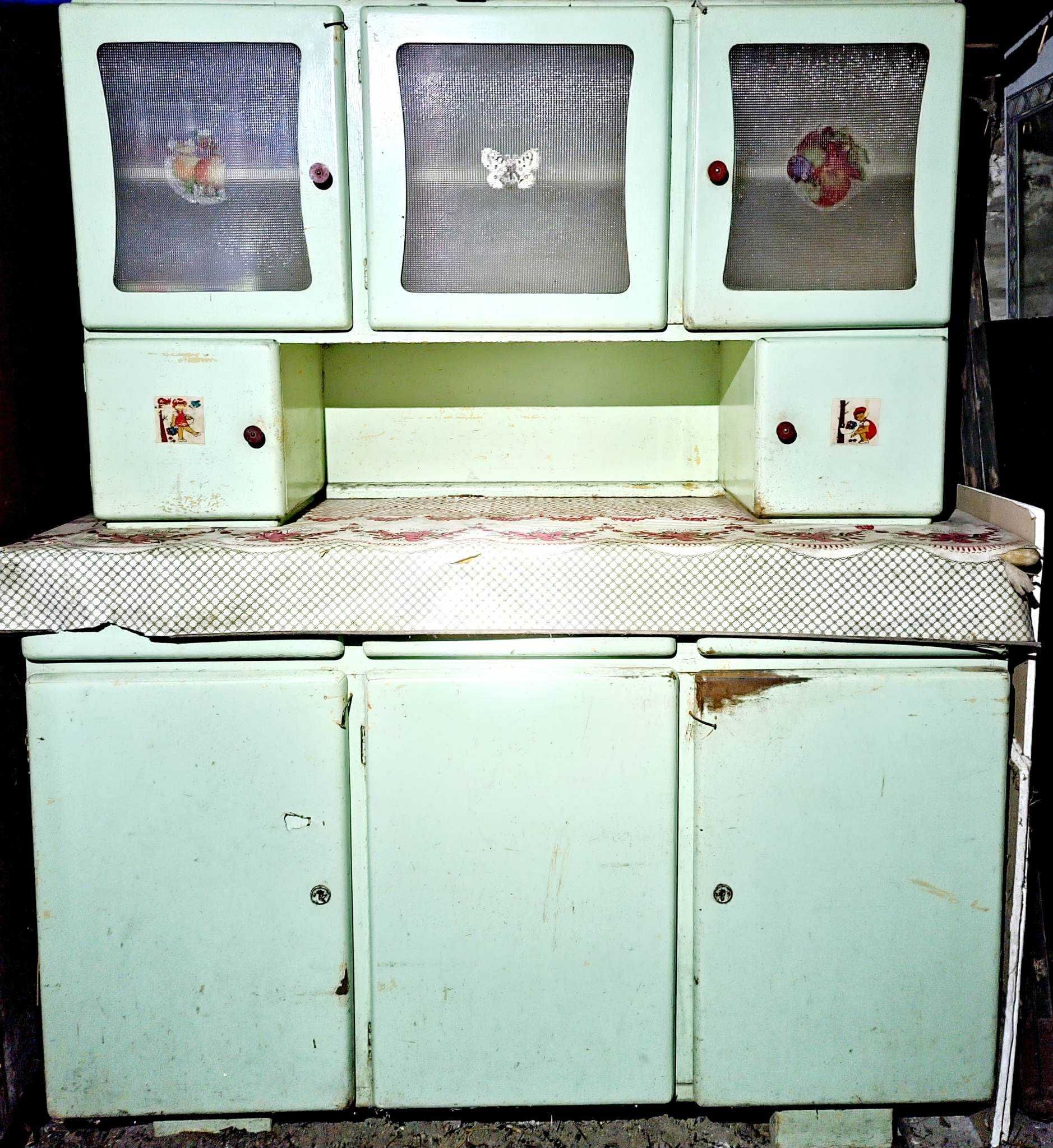Kredens prl kuchnia shabby chic stary postarzany antyk kolekcja