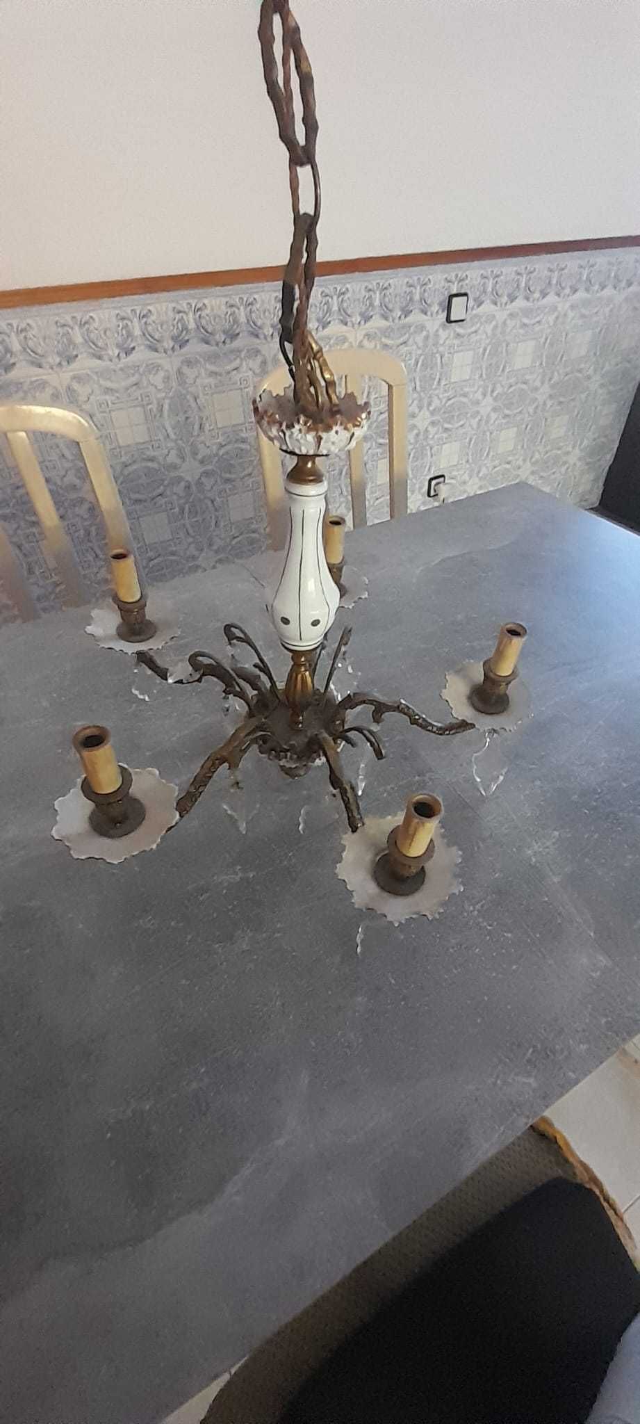 Candeeiro Vintage de 5 lâmpadas