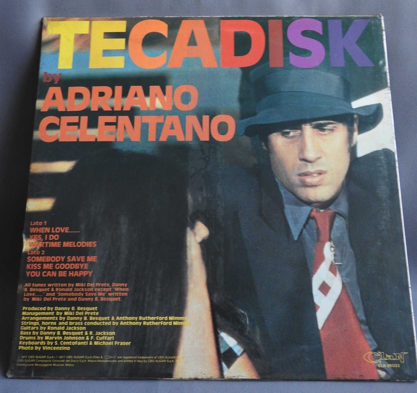 Adriano Celentano Tecadisk LP 1977 Италия пластинка SEALED оригинал