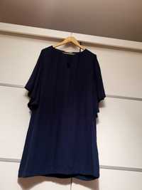 Piękna elegancka sukienka tunika szerokie rękawy plus size 48 4XL