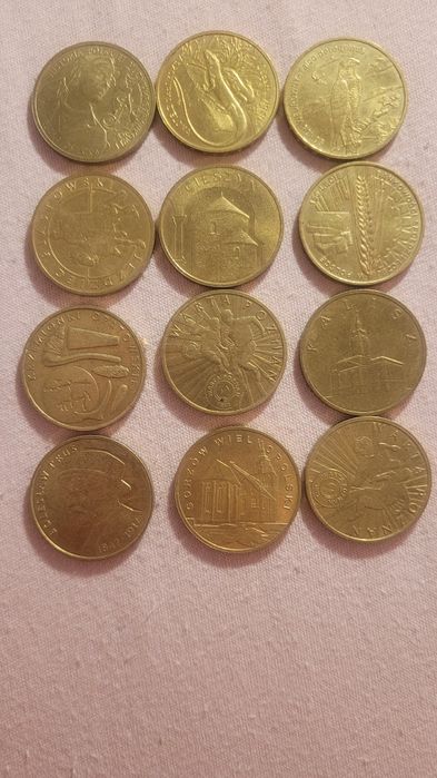 Monety kolekcjonerskie 2 zł 12 sztuk