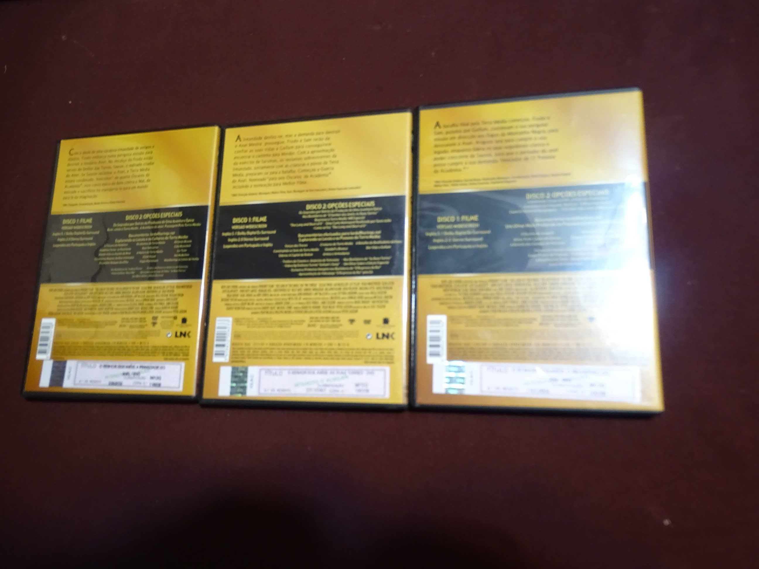 DVD-Senhor dos aneis-Trilogia 3 DVDs duplos