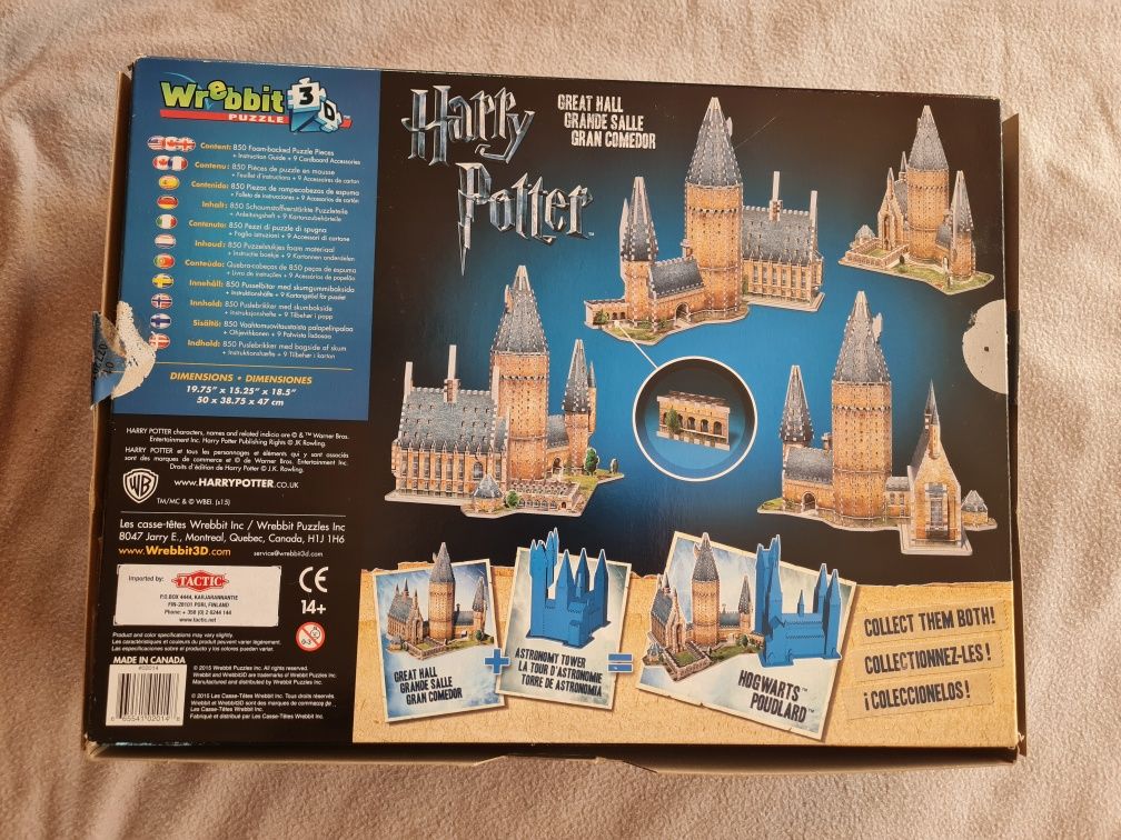 Puzzle piankowe 3D Hogwart Harry Potter