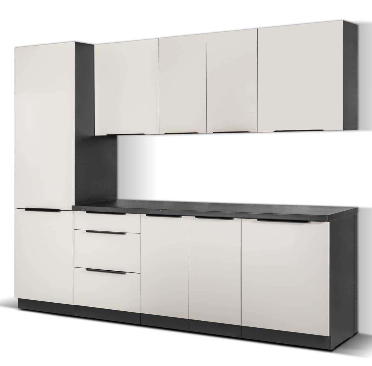 Zestaw "B" mebli kuchennych Arona Cashmere 260cm modułowe pod wymiar