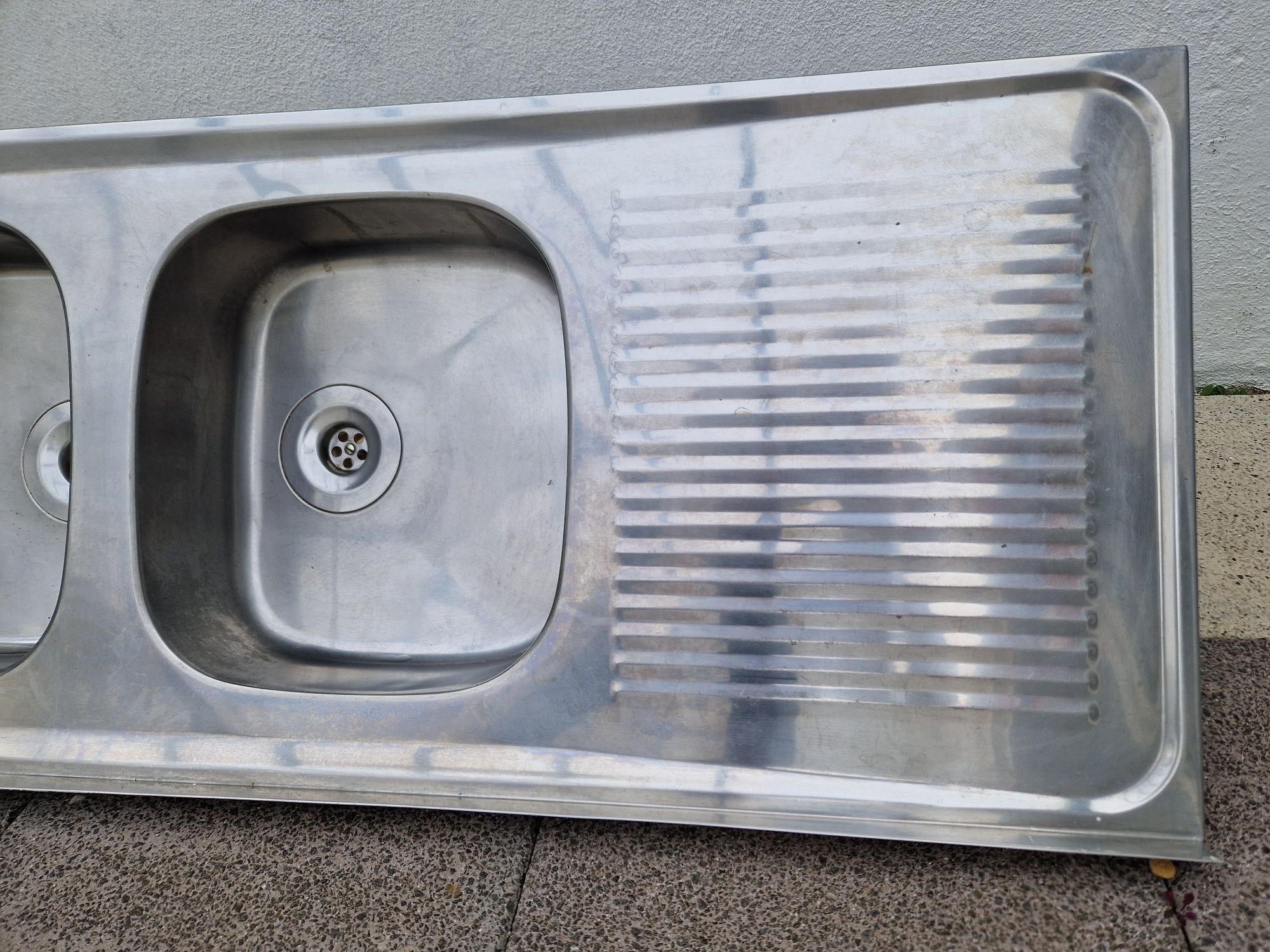 Lavaloiça duplo com escorredor INOX