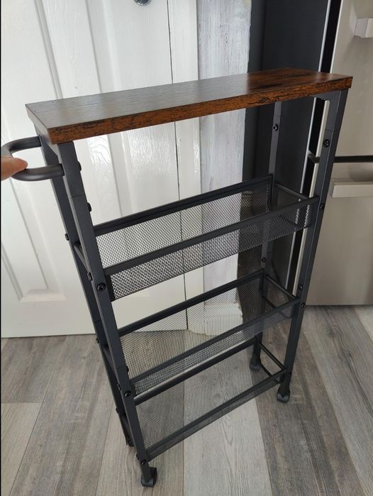 Nowy organizer wózeczek pomocnik kuchenny w stylu loft półka na kołach