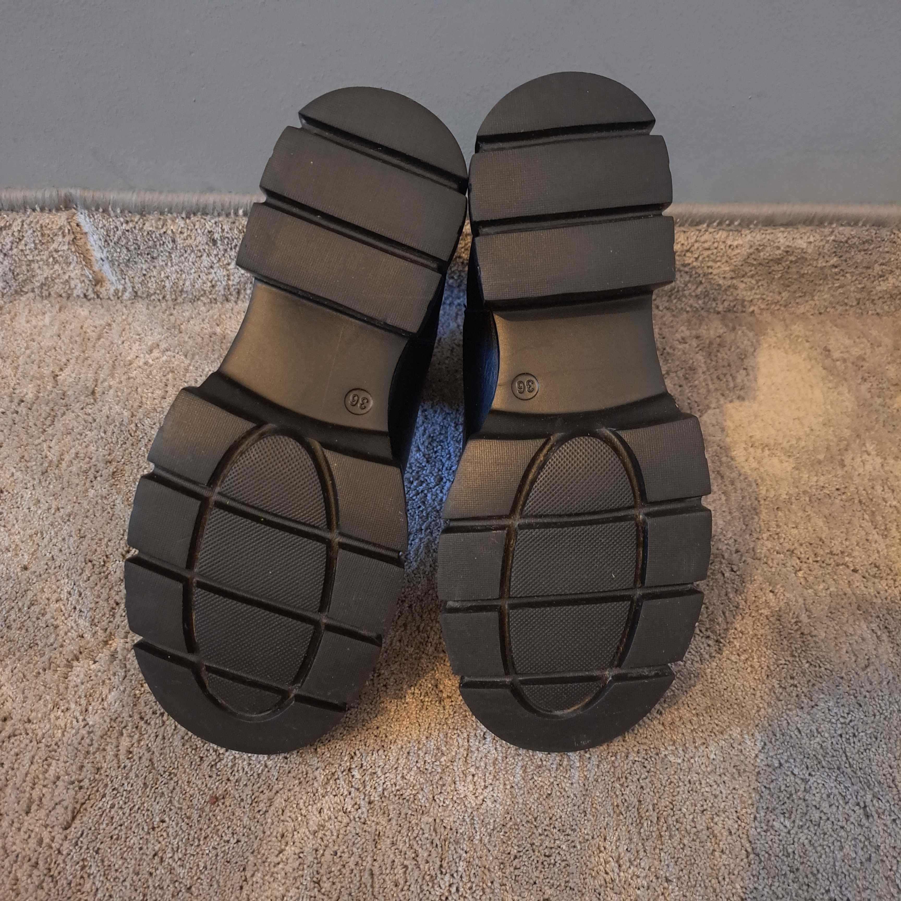 Buty czarne sztyblety kozaki 36