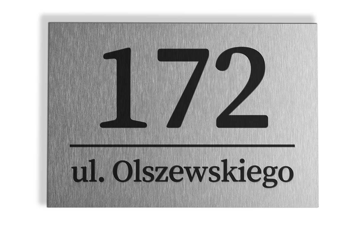Tabliczka  z numerem domu Duża + Gratis tabliczka na bramę z humorem