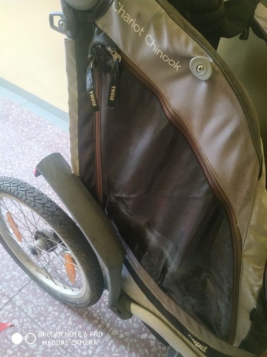 Dwuosobowa przyczepa rowerowa Thule Chariot Chinook wózek do biegania