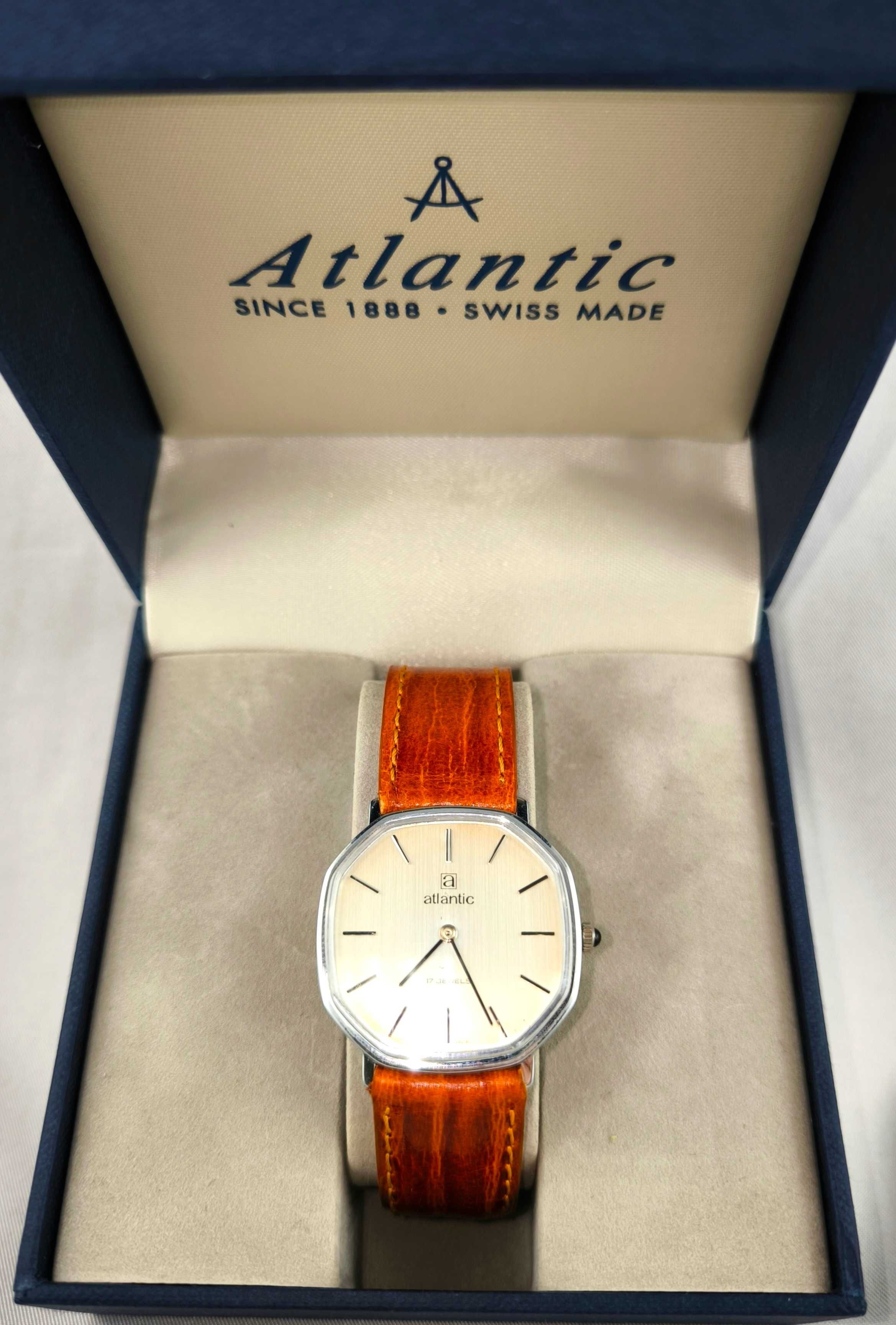 ATLANTIC Szwajcarski Zegarek Mechaniczny /VINTAGE/LATA 60-te/17 Jewels