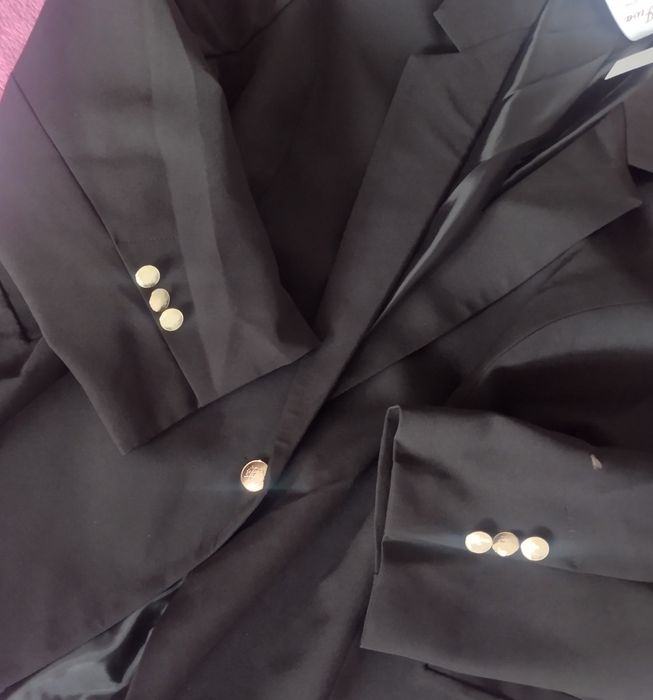 Czarny garnitur roz. 52/6XL NOWY