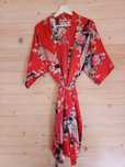 Szlafrok kimono wzór kwiaty i ptaki