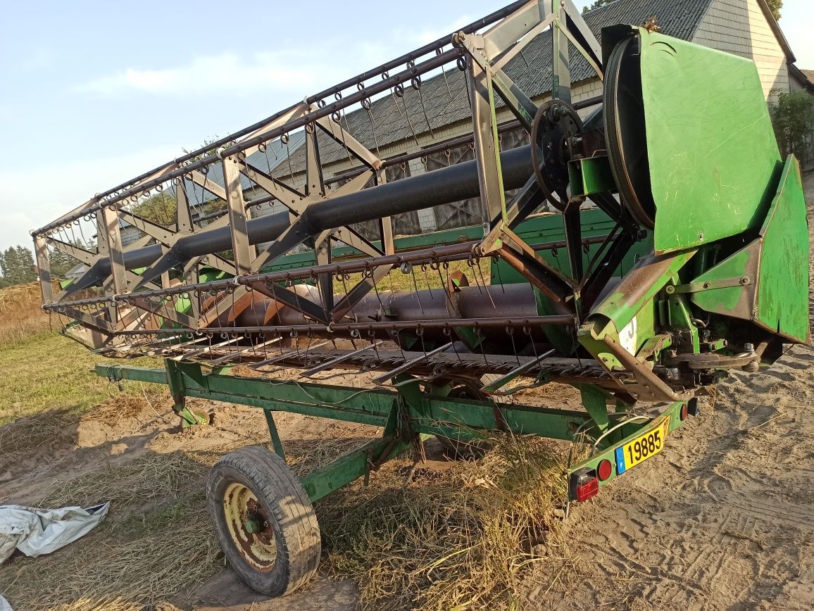 Heder 4.2m + wózek do kombajnu zbożowego (John Deere)