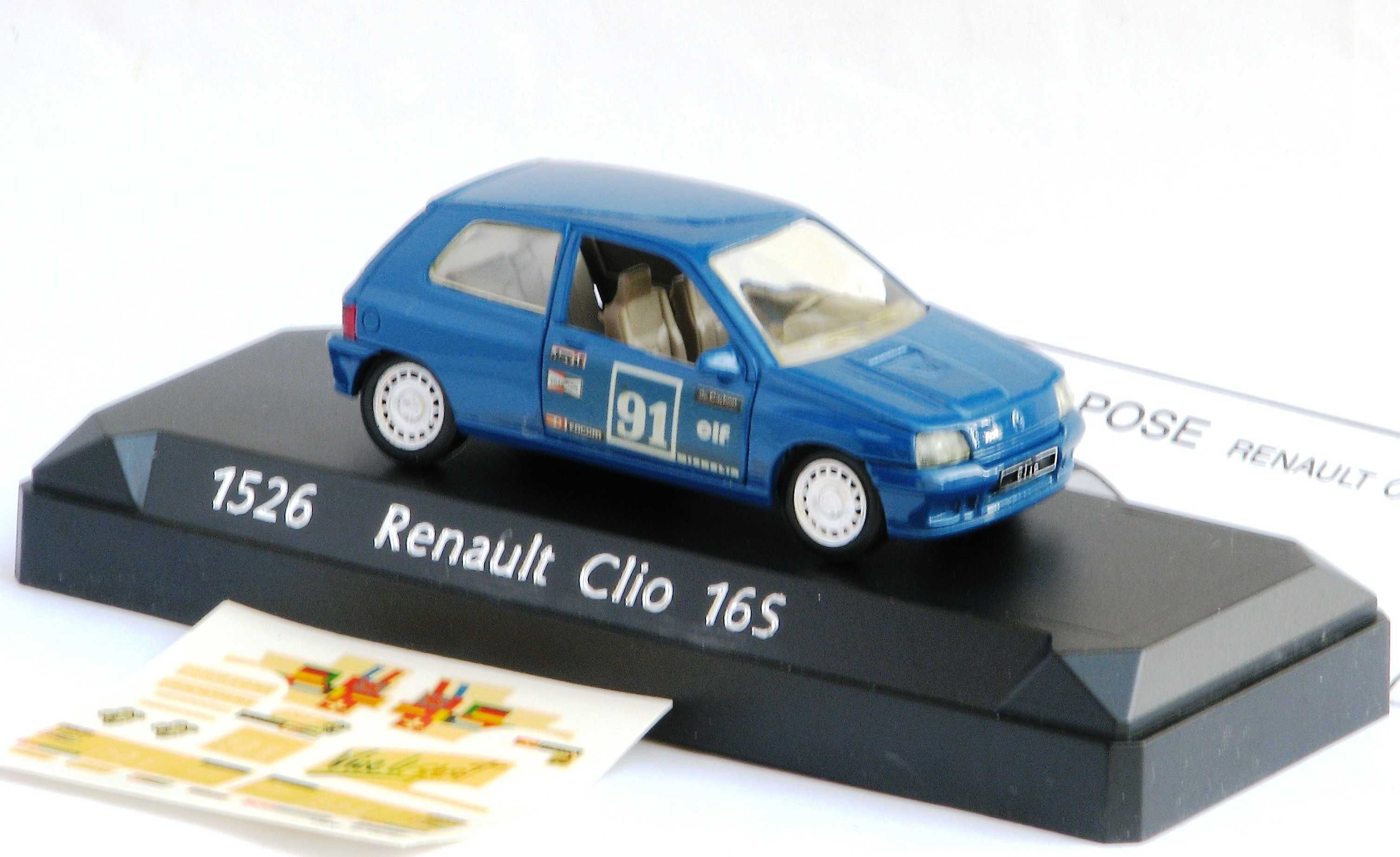 Miniaturas Ford Focus WRC Renault Clio Solido 1/43 c/ caixa