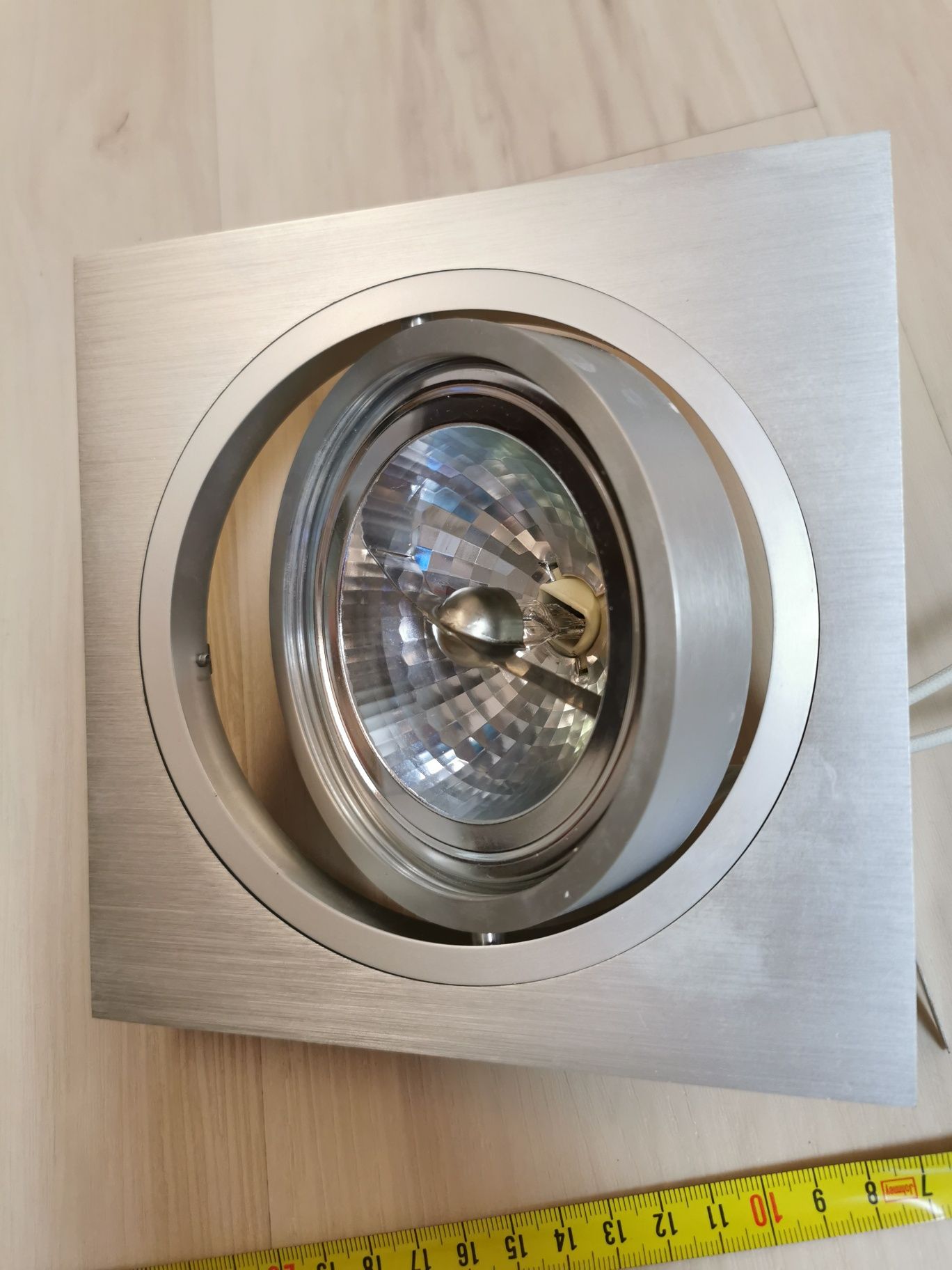 Oczko stropowe Siro 1 AZ0767 kwadratowa oprawa aluminium + halogen 50W