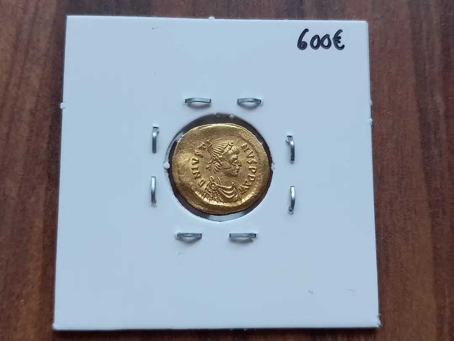Moeda Tremisis Imp. Bizantino (Ouro) Justino I