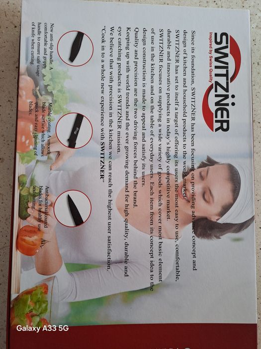 Komplet noży kuchennych Switzner - Nowy.