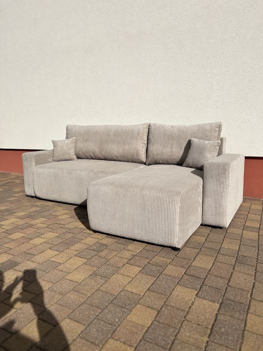 NOWY narożnik FABI z funkcją spania, sofa i kanapa