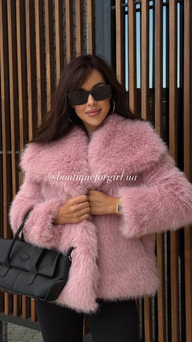 Шубка Стильна коротка шуба з мʼяким ворсом, 4 кольори